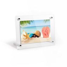 Load image into Gallery viewer, Acrylic Picture Frame Floating Look，3MM + 3MM Thickness Clear Photo Frame
