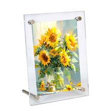 Load image into Gallery viewer, Acrylic Picture Frame Floating Look，3MM + 3MM Thickness Clear Photo Frame
