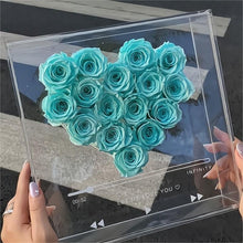 Load image into Gallery viewer, Personalized Mom Acrylic Flower Shadow Box Preserved Rose in a Acrylic Music Box- Premium Real Roses That Last 2 to 3 Years - Valentines Day Gifts for Her Birthday Gifts for Women Gifts Room Décor
