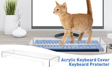 Load image into Gallery viewer, Acrylic Computer Keyboard Cover, Mechanical Keyboard Dust Cover PC Keyboard Cat Protector, Cat Keyboard Protector，Acrylic Computer Keyboard Cover, Mechanical Keyboard Dust Cover Keyboard Protector Cat Keyboard Covers
