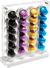 Load image into Gallery viewer, Acrylic Coffee Pod Holder, Coffee Capsule Holder Rack for NESPR Capsules Originalline, Coffee Pod Storage Organizer Stand, Hold 40 Capsules for Kitchen, Office, Coffee Bar
