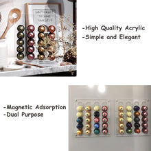 Load image into Gallery viewer, Acrylic Coffee Pod Holder, Coffee Capsule Holder Rack for NESPR Capsules Originalline, Coffee Pod Storage Organizer Stand, Hold 40 Capsules for Kitchen, Office, Coffee Bar
