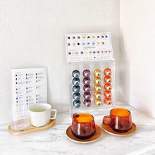 Load image into Gallery viewer, Acrylic Coffee Pod Holder, Coffee Capsule Holder Rack for NESPR Capsules Originalline, Coffee Pod Storage Organizer Stand, Hold 40 Capsules for Kitchen, Office, Coffee Bar
